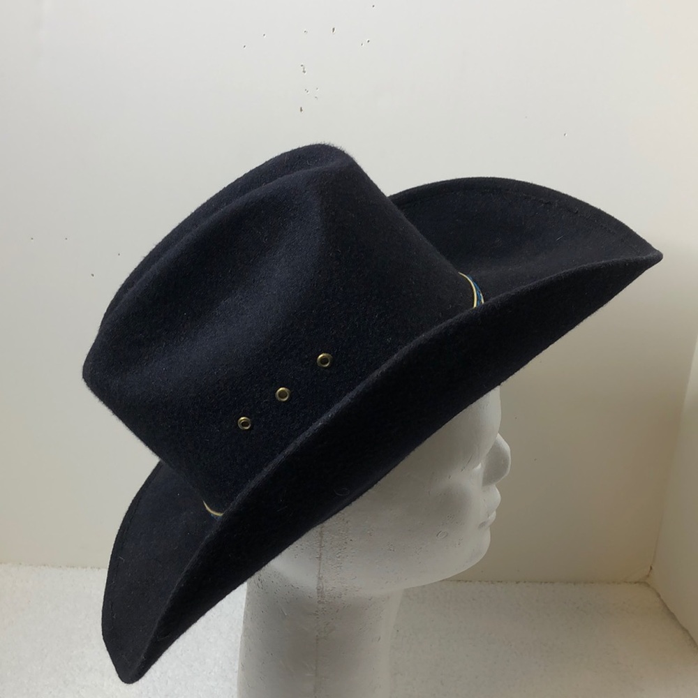 Western Express Size 6 5/8 Black Felt Hat 🎩